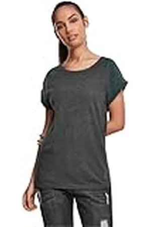 Urban classics Camiseta Mujer De Mangas Cortas, Camiseta Raglan, Cuello De Corte Ancho, En Distintos Colores Y Tallas Xs - 5Xl