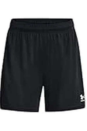 Under Armour Challenger Knit Short Pantalones cortos de mujer, ligeros pantalones cortos deportivos para correr o jugar al fútbol, color /blanco