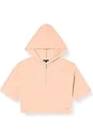 IKKS Sweat Corail À Capuche et Manches Courtes Doux Xu15034.74 Sudadera, Coral Fluo, 8 años para Niños
