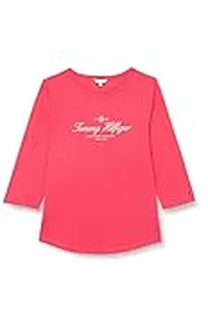 Tommy Hilfiger Mujer Camiseta de manga larga Open-Neck Basic, , 46