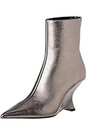Pinko Albeniz Botín Cuero Lamin, Botas Cortas al Tobillo Mujer, , 41 EU