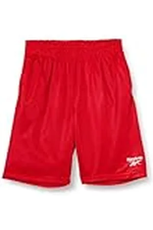 Reebok Pantalon Corto Big Poly Dbl Mesh Rojo