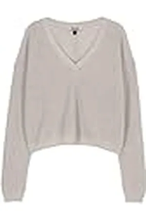 ECOALF Jersey Mujer Dandelionalf, de Lino, con Cuello Pico, Jersey de Lino, Cómodo y Versátil, Jersey de Punto, Talla M, Color