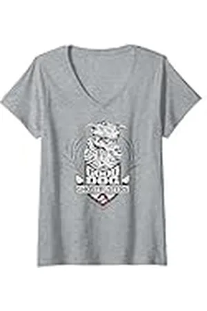 Ghostbusters Mujer Insignia de los Cazafantasmas Good Dog Hell Hound Camiseta Cuello V