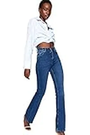 Trendyol Damen Gerade Fackel Hohe Taille Jeans, , 42 De Las Mujeres