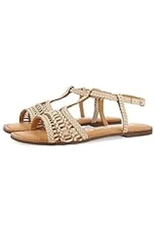 Gioseppo Sandalias Planas Off-White de Piel Trenzadas para Mujer icari