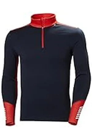 Helly Hansen Lifa Merino Midweight 1/2 Zip, Camisa Hombre, (Blue), L