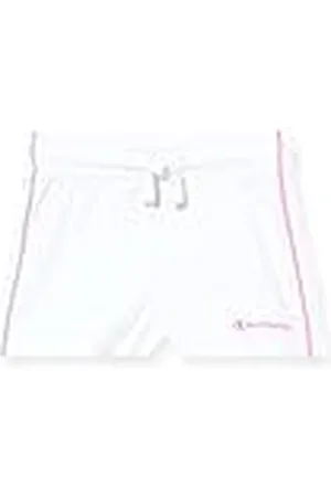 Champion Legacy C Regular Pantalones Cortos, Color Blanco, 3-4 Años Niñas y niñas