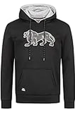 Lonsdale London Ashgrove Sudadera, Negro/Gris, XL para Hombre