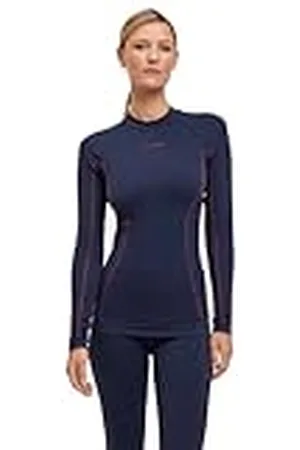 Falke Maximum Warm Round Neck W L/s SH Hilo Funcional Secado rápido 1 Pieza, Capa de Base Superior Mujer, , S