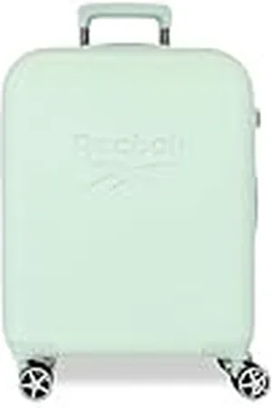 Reebok Franklin Maleta de Cabina Verde 40x55x20 cms Rígida ABS Cierre TSA 37L 2,56 kgs 4 Ruedas Dobles Equipaje Mano by Joumma Bags