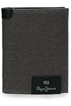 Pepe Jeans Hilltop Cartera Vertical con Tarjetero Gris 8,5x10,5x1 cms Piel by Joumma Bags