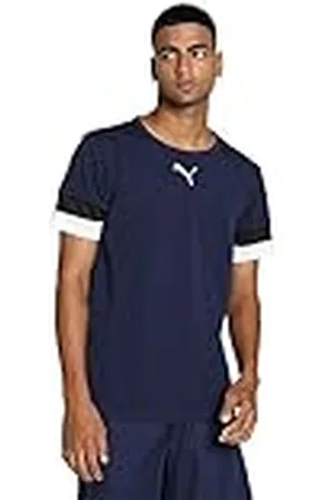 PUMA Hombre Shirt, Peacoat- Black- White, L