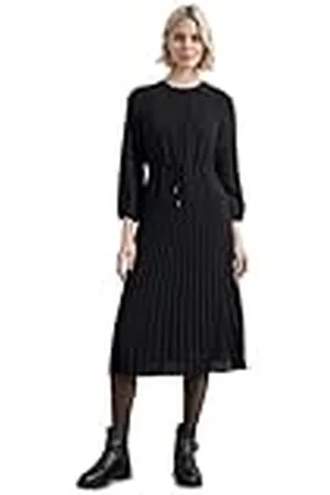 Street one A144281 Party Plissee Dress Midi Solid, , 42 Mujeres