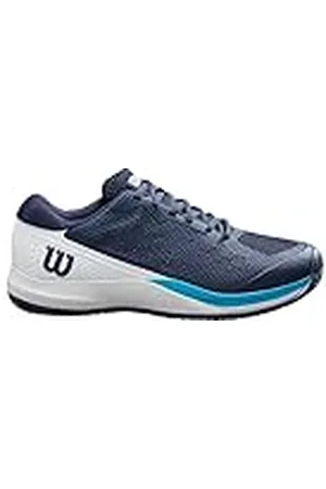 Wilson Rush Pro Ace, Sneaker Hombre, Navy Blazer/White/Blue Atoll, 41 1/3 EU