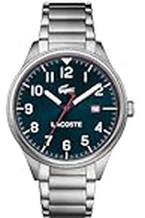 Lacoste Reloj Analógico de Cuarzo para Hombre Colección Continental con Correa de Acero Inoxidable Plateada - 2011022