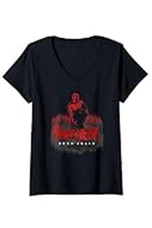 Daredevil Mujer Born Again Crouching Camiseta Cuello V