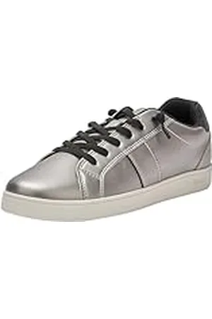 Geox J ECLYPER Girl C, Zapatillas para Niñas, DK Silver/Black, 35 EU
