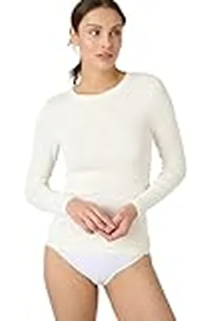 Damart Camiseta Thermolactyl Sensitive de canalé Fino, Cuello Redondo, , 44 para Mujer