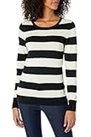 Amazon Jersey de Cuello Caja Ligero de Manga Larga (Disponible en Tallas Grandes) Mujer, , XXL