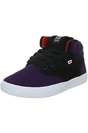 Globe Motley mid Kids GBKMOTMID - Zapatillas de ante para niños, Negro (black/crown/red 10921), 32.5