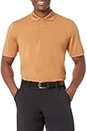 Amazon Polo de Golf de Secado Rápido de Ajuste Normal - Colores interrumpidos Hombre, , XS