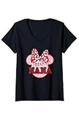 Minnie Mujer Best Nana Dia de la Madre Camiseta Cuello V