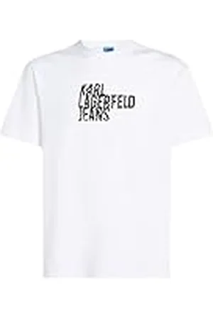 Karl Lagerfeld Para Hombre, Camiseta de Manga Corta Regular con el Logotipo, , Talla Mediana