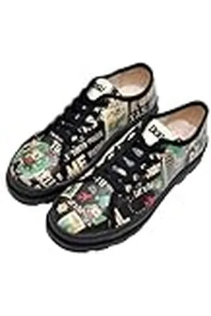 Dogo Alessandra, Zapatos Gruesos de Mujer, Lets Go, Zapatos Veganos Estampados,38 EU