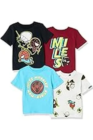 Amazon Disney | Marvel | Star Wars Camisetas de Manga Corta (Anteriormente Spotted Zebra) Niño, Pack de 4, , 2 años