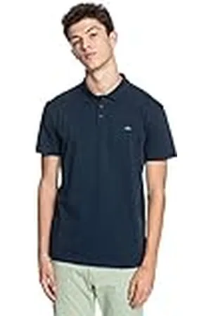 Quiksilver Essentials - Camisa Polo Sostenible de Manga Corta para Hombre