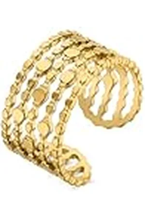 Luxenter Anillo Mujer en Aleación de Metal Color Acabado en Oro Amarillo de 18k Ajustable Modelo Zaie