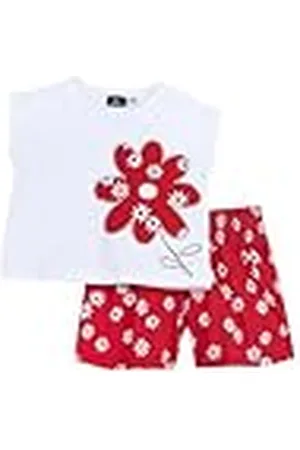 chicco Conjunto de Camiseta Y Pantalones Cortos, de Algodón, Chándal, Niñas, , 7 años EU