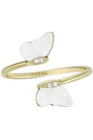 Fossil Anillo para Mujer Radiant Wings Anillo Mariposa Blanco Madreperla, JF04423710