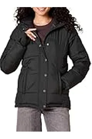 Amazon Abrigo Acolchado Resistente de Manga Larga con Capucha (Disponible en Tallas Grandes) Mujer, , M