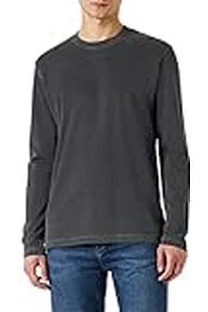 Marc O’ Polo Marc OߴPolo Hombre Camiseta de manga larga de punto de algodón orgánico con cuello redondo, (Grau), XS
