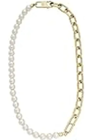 Fossil Collar Heritage Gold de acero inoxidable para mujer, JF04727710, Length: 460mm, Width: 11.8mm, Acero inoxidable, No es una piedra preciosa