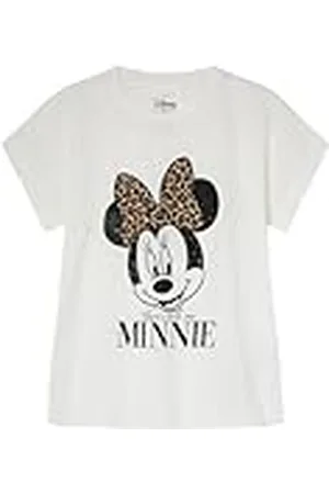 Springfield Camiseta Licencia Minnie Leopard Bow Lazo, , XS para Mujer