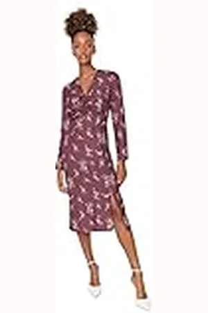 Trendyol Woman Midi Asymmetric V-Neck Woven Dress Vestido, , 42 para Mujer