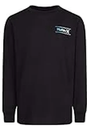 Hurley Hrlb One & Only Slash L/S Tee, Camiseta Niños, Preta , 8 Años