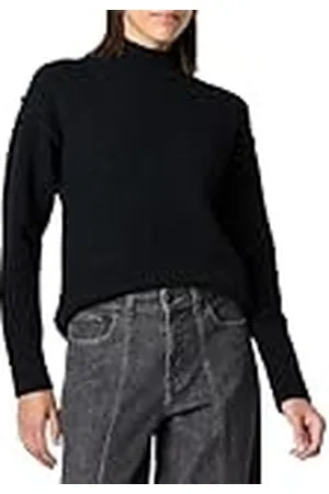 THE DROP Carolina Drop Shoulder Mock Neck Pullover with Exposed Seams Suéter pulóver, , XL