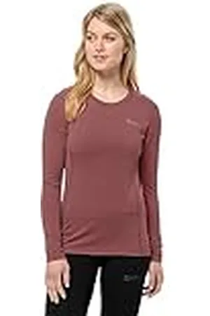 Jack Wolfskin Infinite L/S W Camisa de Senderismo, Mantequilla de, S para Mujer