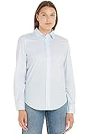 Tommy Hilfiger Mujer Blusa Organic Cotton Poplin Regular-Fit manga larga, , 38