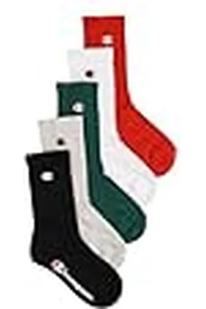 Champion Socks Seasonal Junior (U30081) -C-Logo 5pp Crew Calcetines, , 27-30 Unisex niños