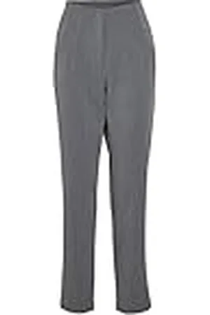 VILA Vivarone HW Pants-Noos Pantalón, Color Gris, 44 Mujeres