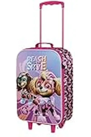 Paw Patrol Patrulla Canina-Maleta Trolley Soft 3D, 17 x 33 x 52 cm, Capacidad 26 L