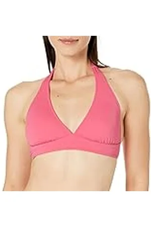 Amazon Top de Bikini con Tirantes, Escote Halter y Soporte Ligero (Disponible en Tallas Grandes) Mujer, , 40