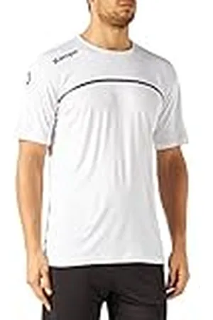 Kempa Emotion 2.0 Poly Shirt Camiseta de Juego, Hombre, Blanco/Antracita, 164