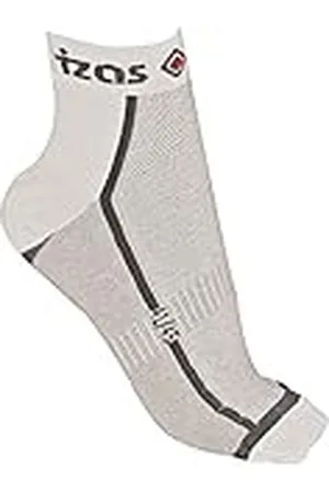 Izas Garmisch - Calcetines unisex, color blanco / gris oscuro, talla 31-34