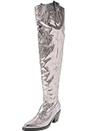 Pinko Strauss Texano Cuissard Similp, Botas Vaqueras Mujer, , 35 EU